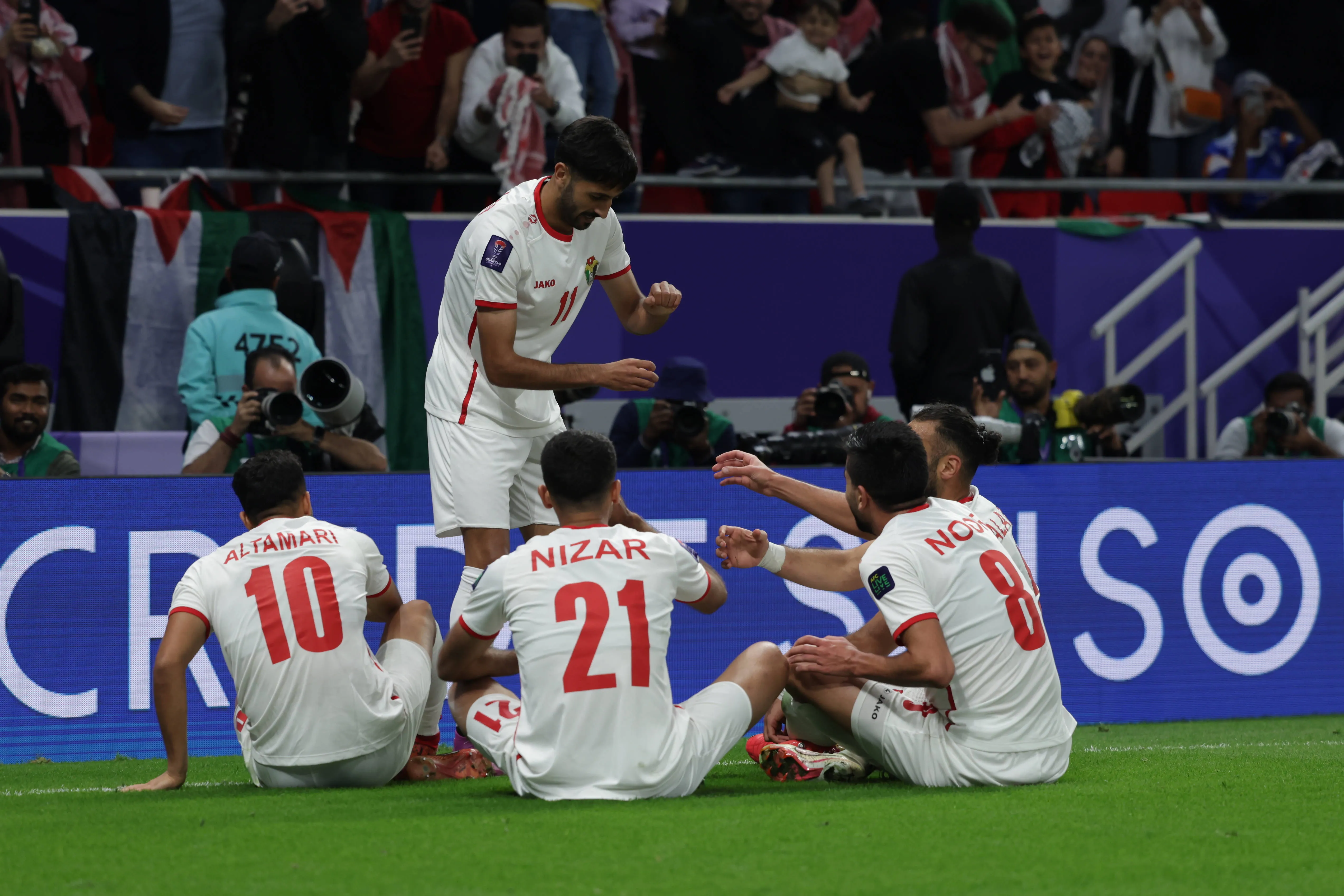 Jordan Yazan Al-Naimat, Musa Al-Taamari, Nizar Al-Rashdan, Noor Al-Rawabdeh players of national team