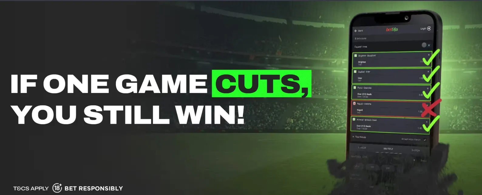 Bet9ja 1Cut promo banner