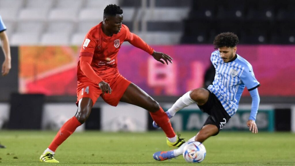 Michael Olunga in action for Al Duhail. Photo Imago