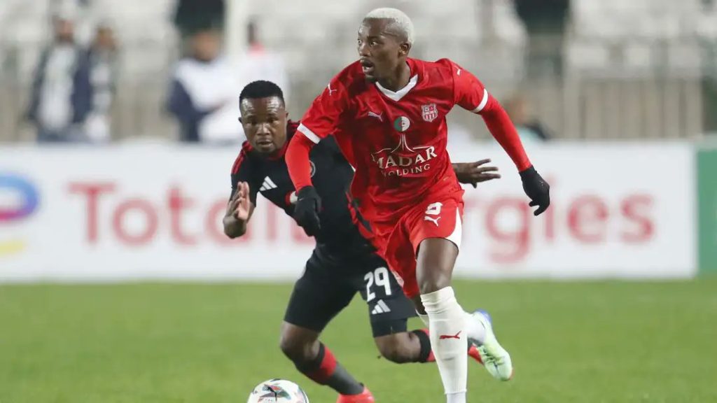 Paseka Mako and Khanyisa Mayo Orlando Pirates vs CR Belouizdad