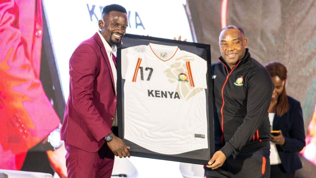 Benni McCarthy during his unveling as Harambee Stars coach. Photo Football Kenya Federation 1 1