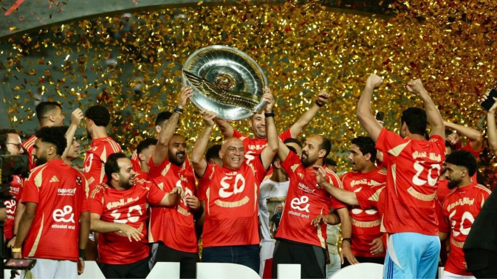 Al Ahly celebrate 2025 Egyptian Premier League title win. Photo – Al Ahly