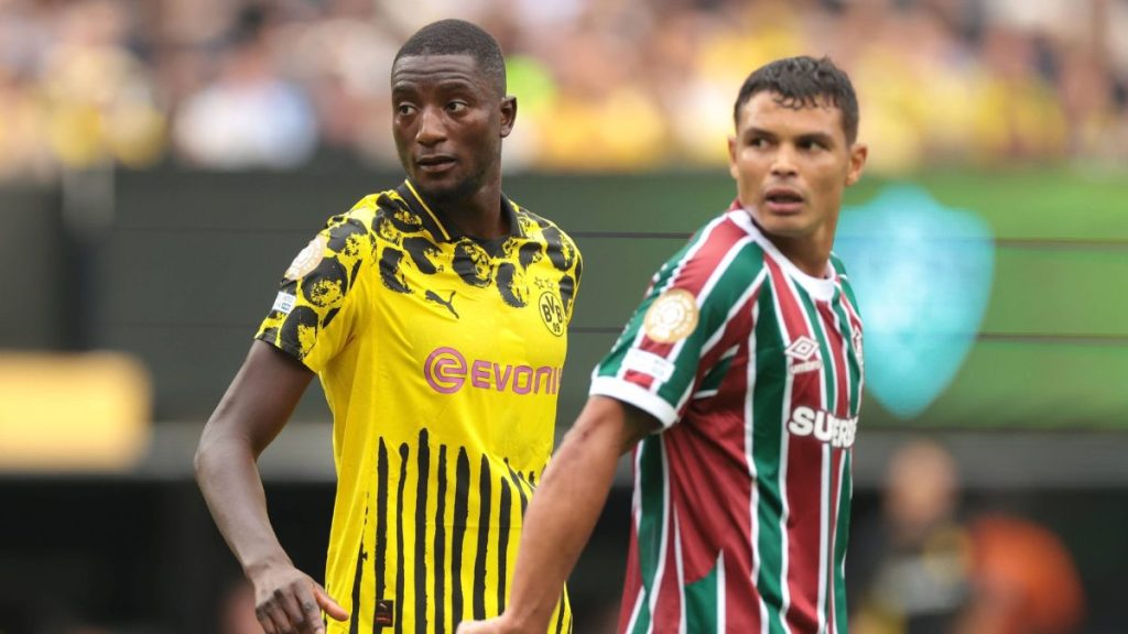 Thiago Silva and Serhou Guirassy. Photo – Imago