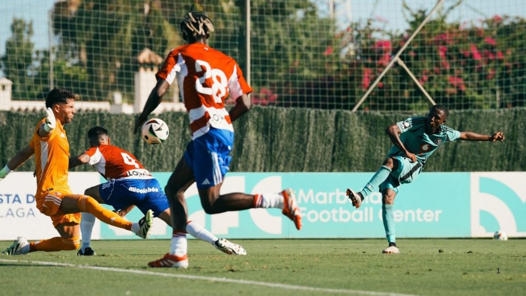 Orlando Pirates playing against Granada. Photo – Orlando Pirates