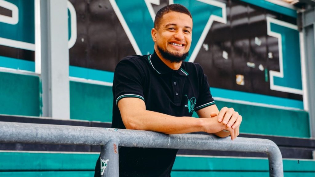 Yusuf Maart after his signing by Austrian club SV Ried. Photo – SV Ried