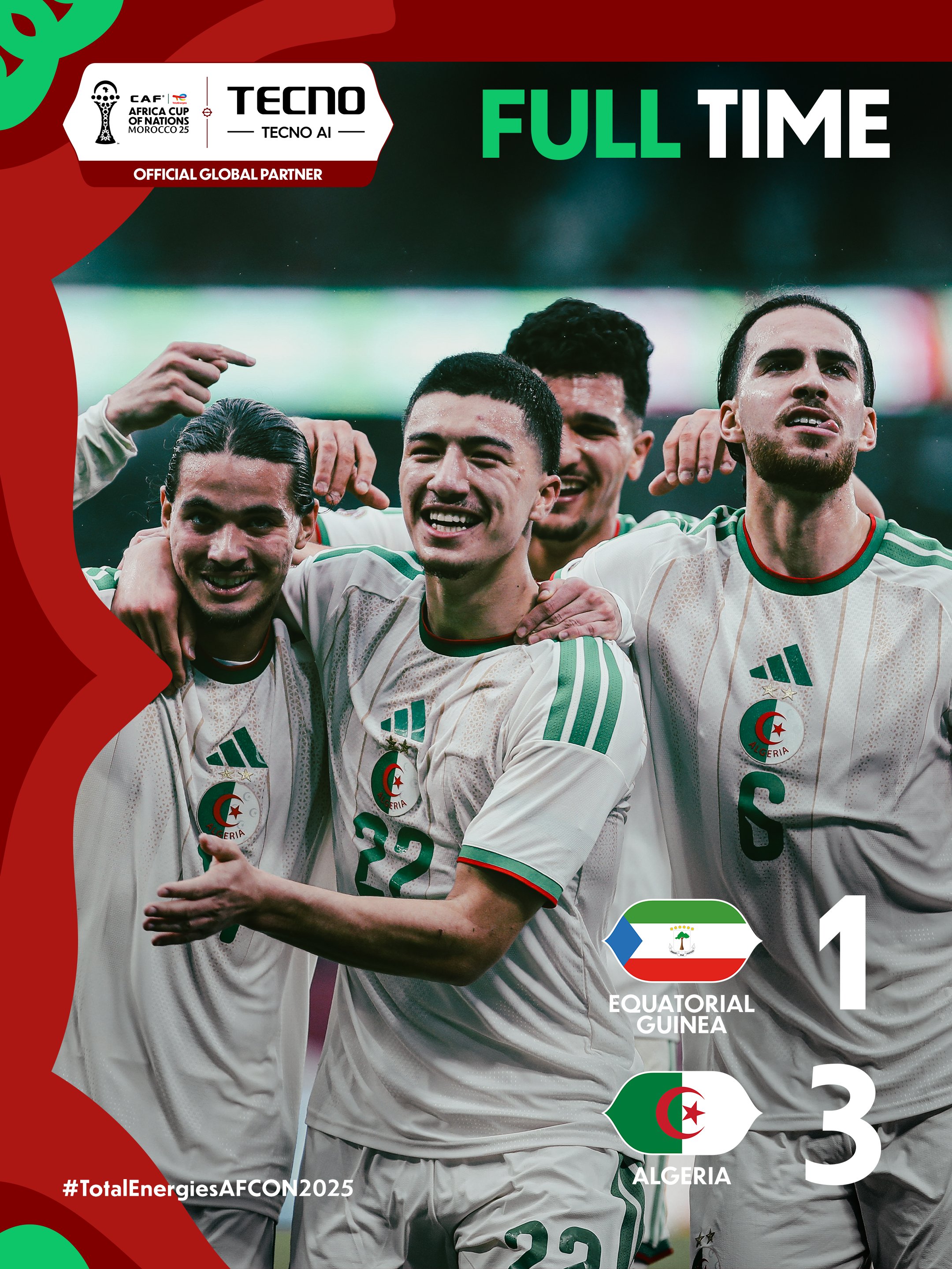 AFCON 2025: Algeria Top Group E to Set Up Blockbuster Last‑16 Clash With Congo DR