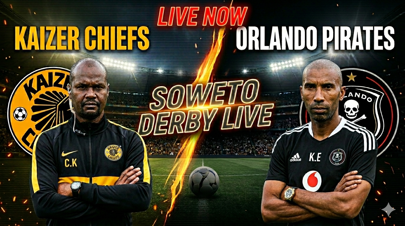 Live: Orlando Pirates vs Kaizer Chiefs – Follow score, goals, lineups & Soweto Derby updates