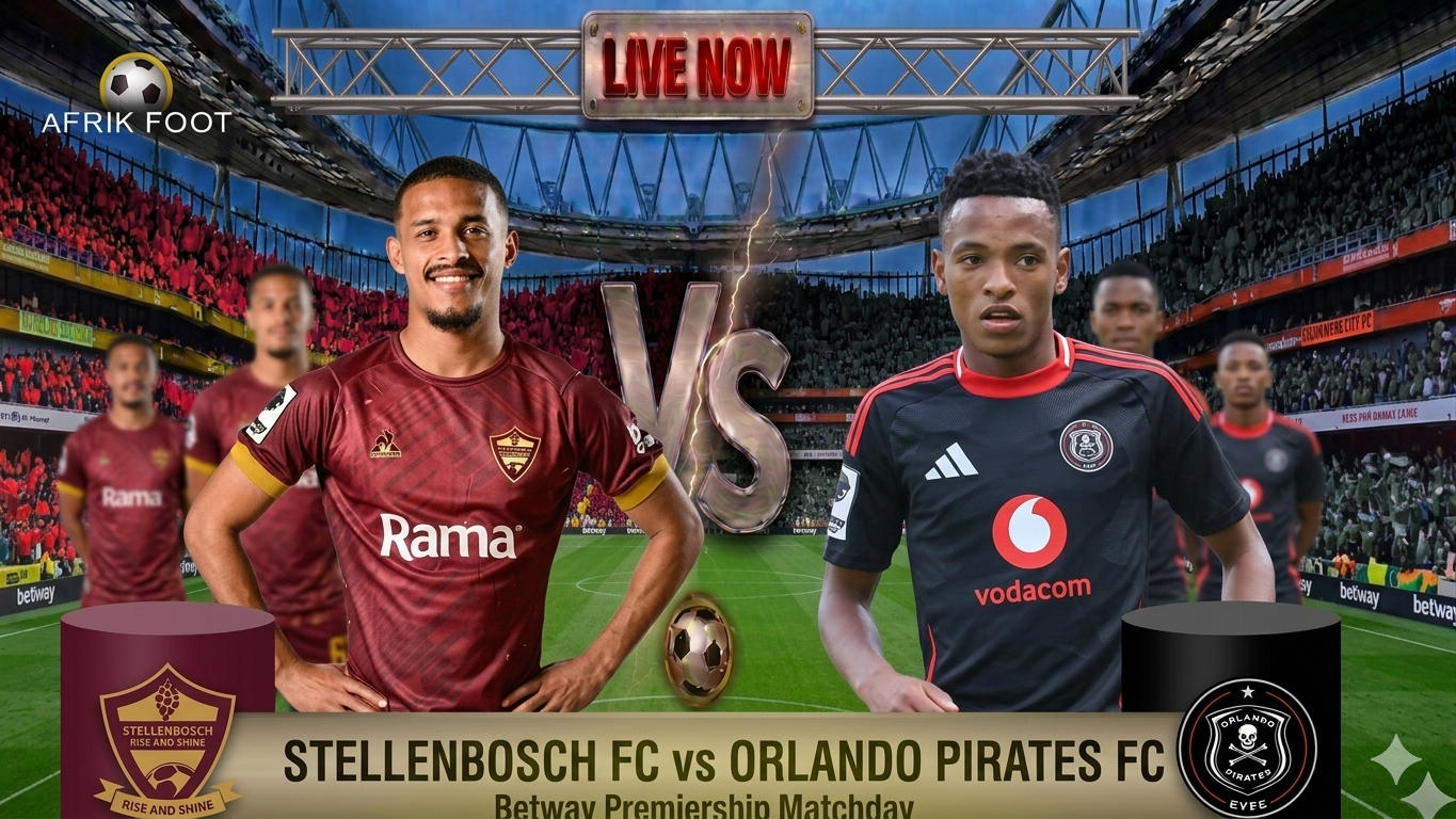 Live: Stellenbosch FC vs Orlando Pirates – Score, goals, lineups, title race updates