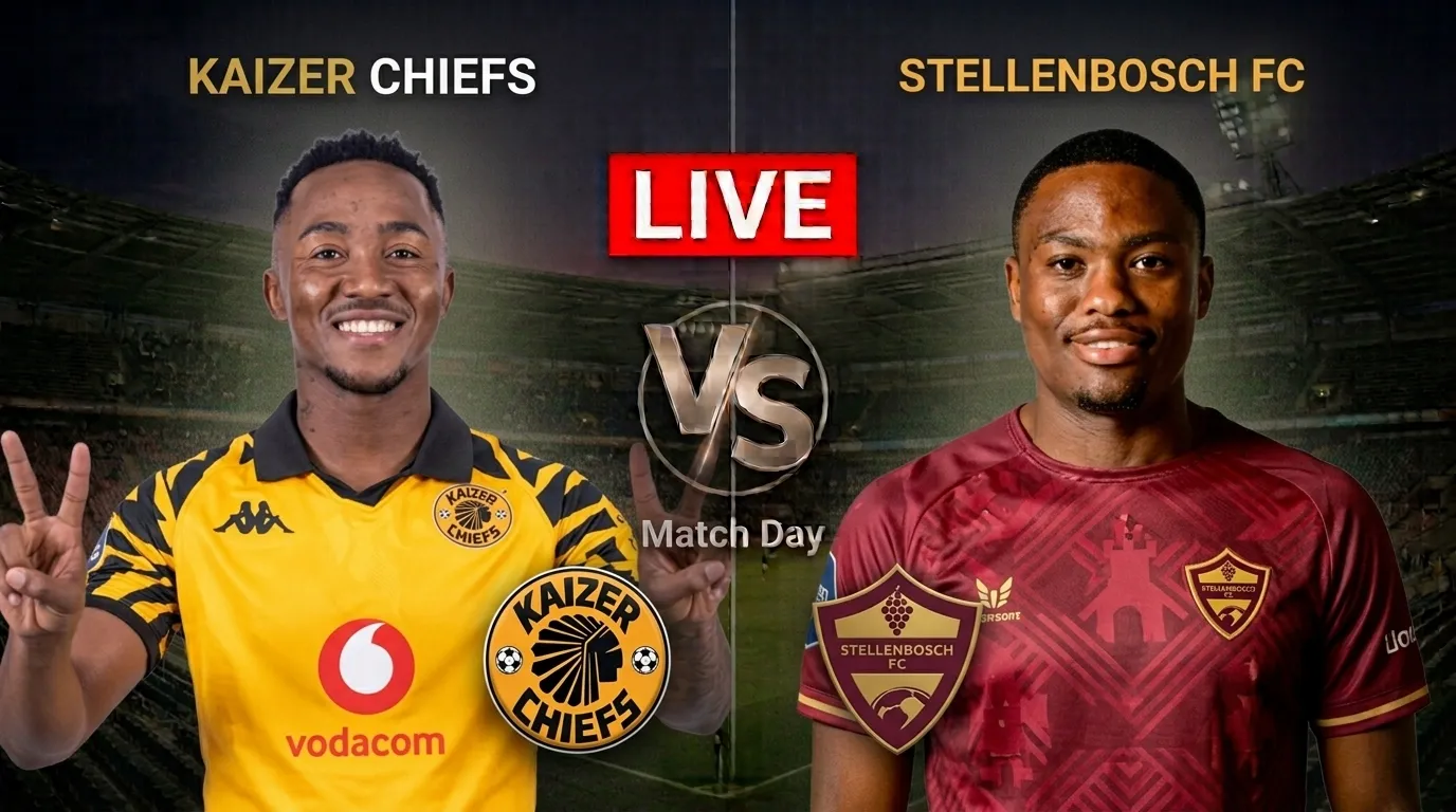 Live: Kaizer Chiefs vs Stellenbosch FC: Scores, goals, updates, PSL result
