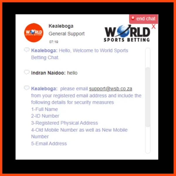 WSB login customer support