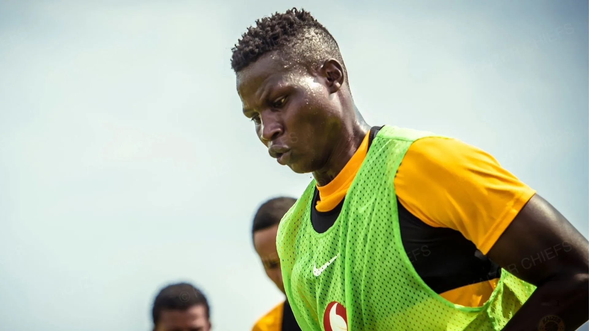 Anthony Akumu in training at Kaizer Chiefs