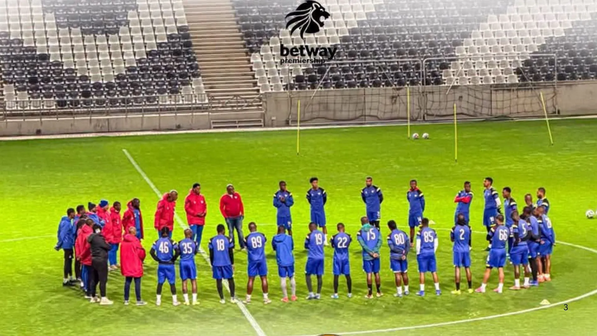 Kruger United players in training.