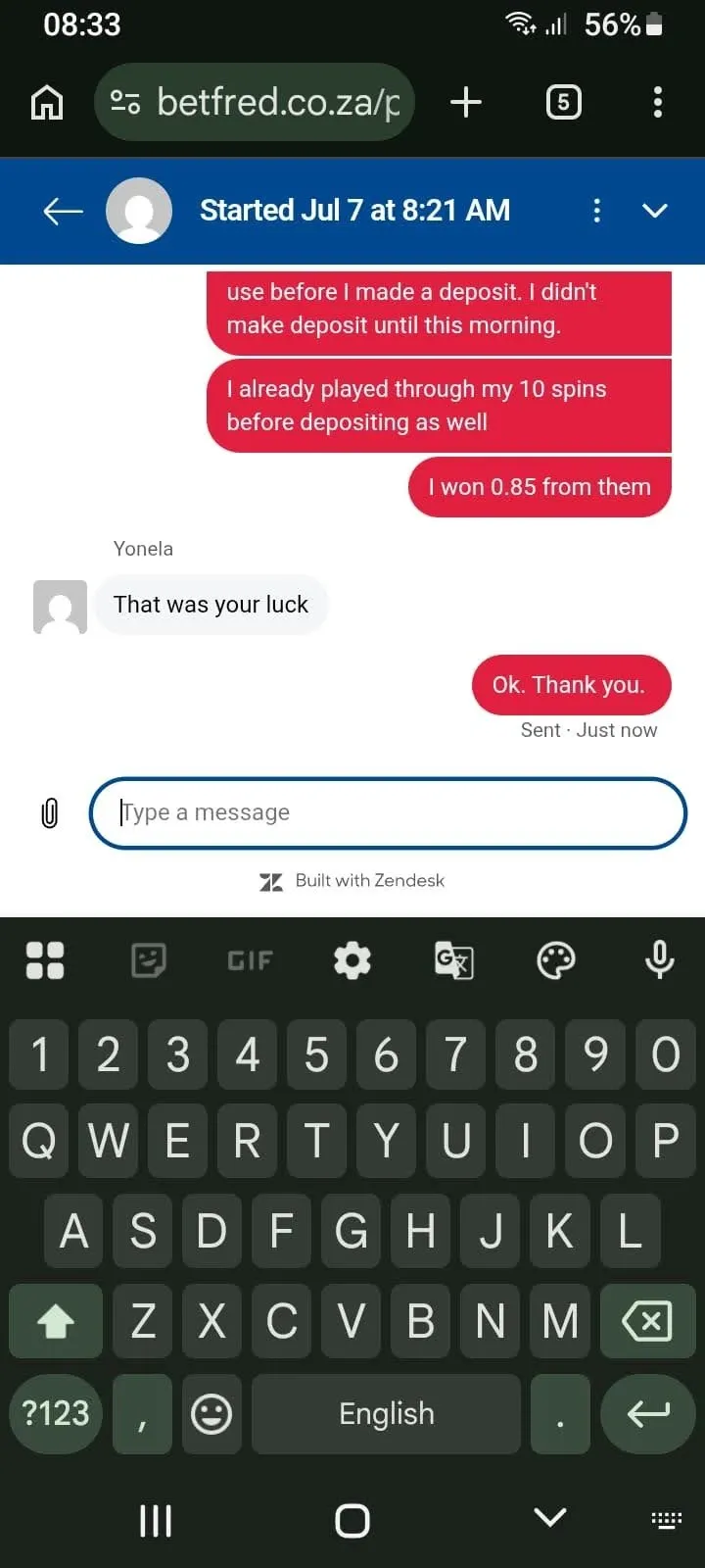 betfred live chat with support