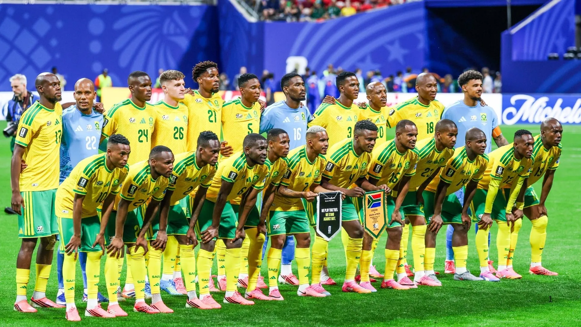South Africa starting XI vs Canada: Pirates star dropped as Broos makes one change