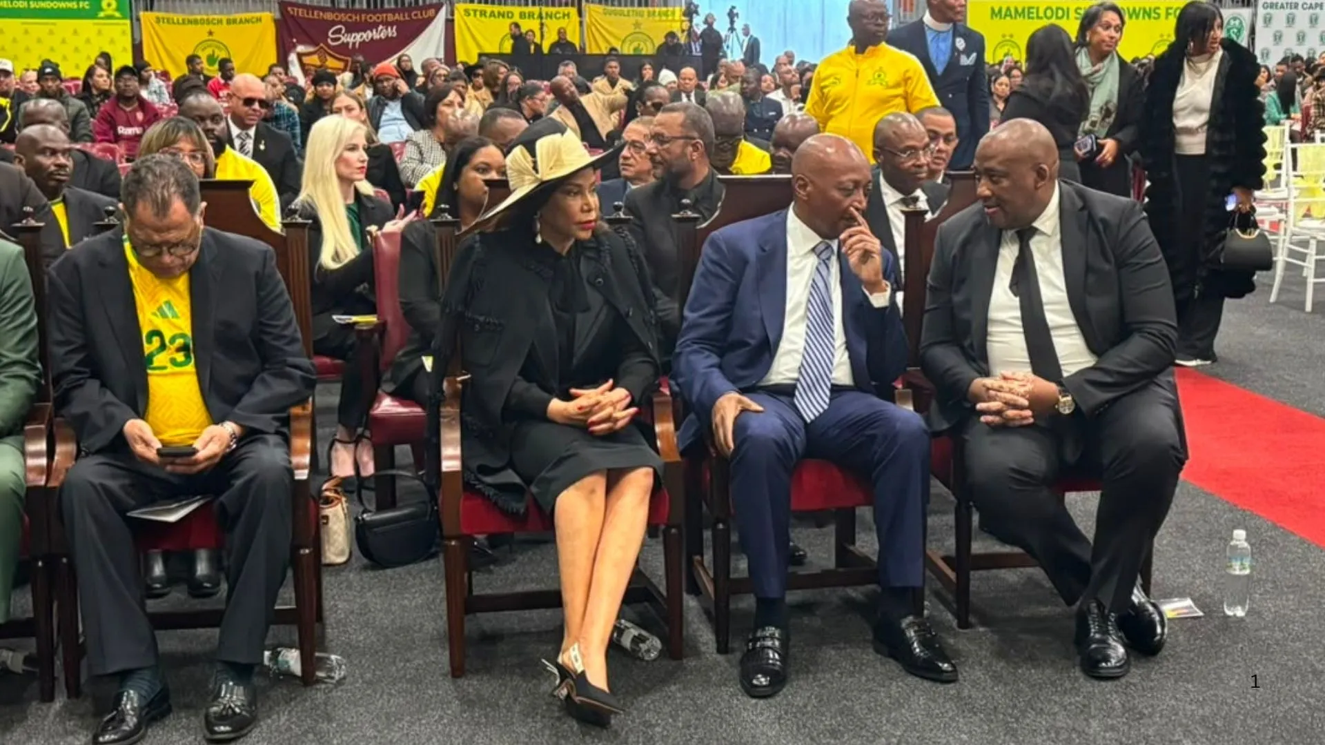 Patrice Motsepe joined mourners at Jayden Adams&rsquo; funeral.