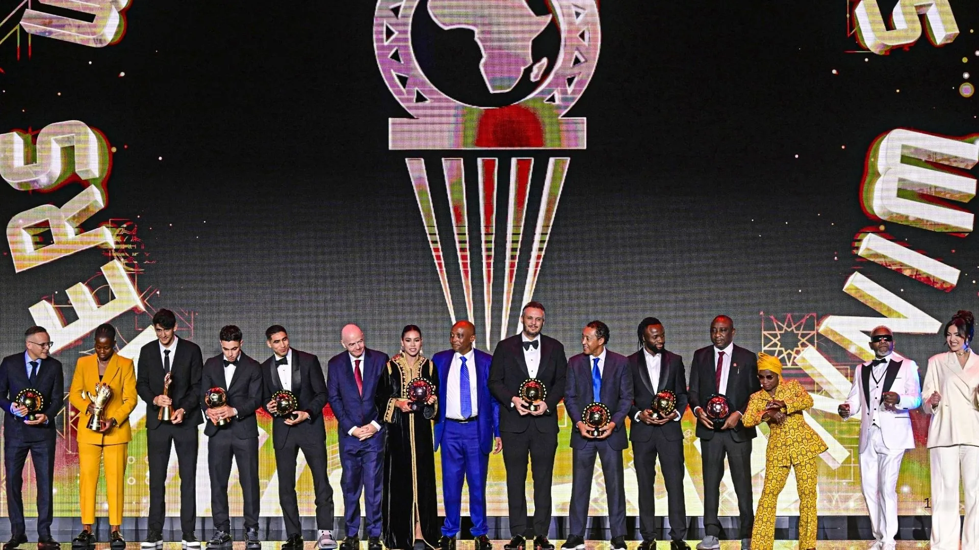 CAF Awards 2025 winners. Photo &ndash; CAF