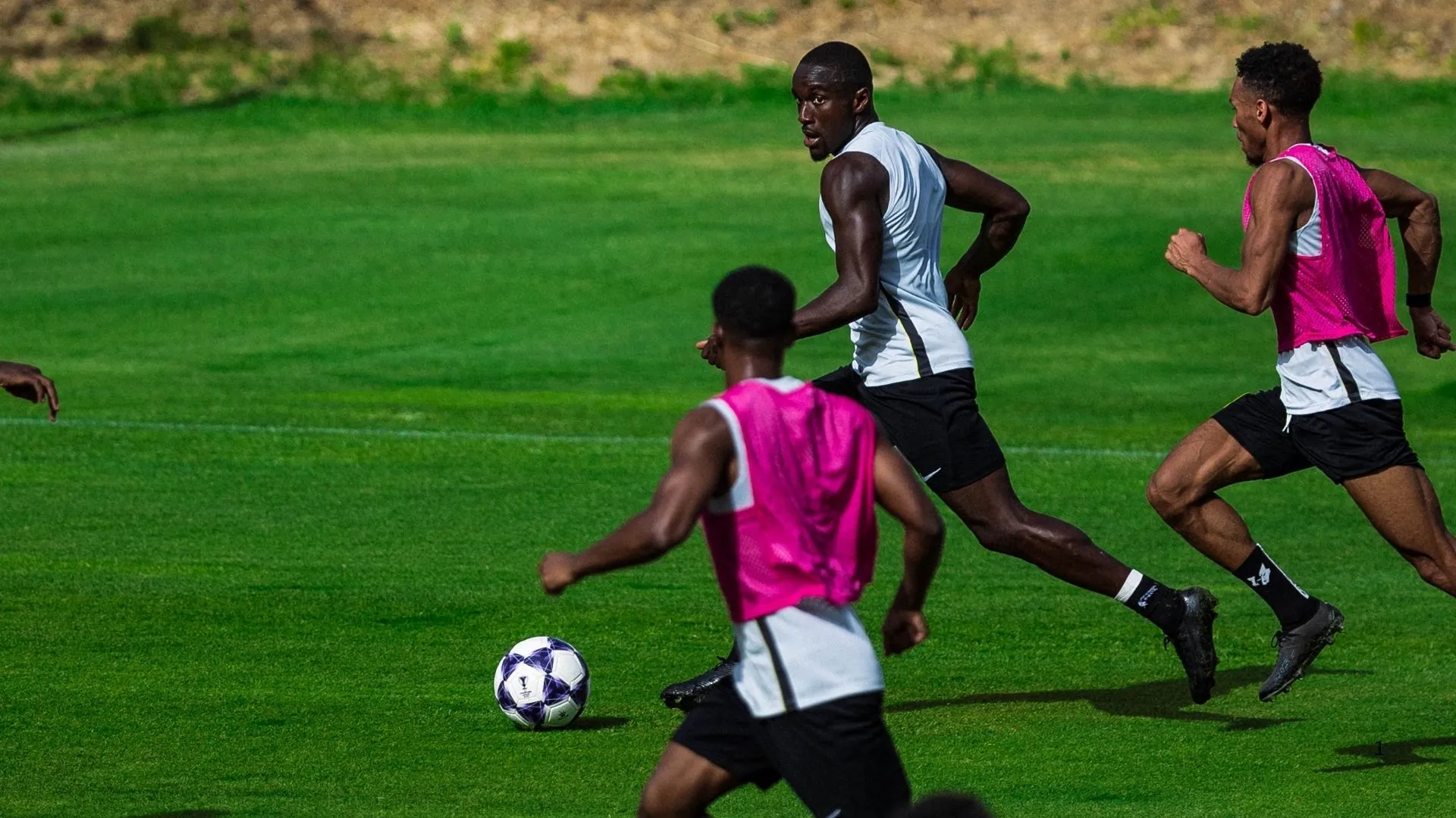 Al Ittihad stars in training