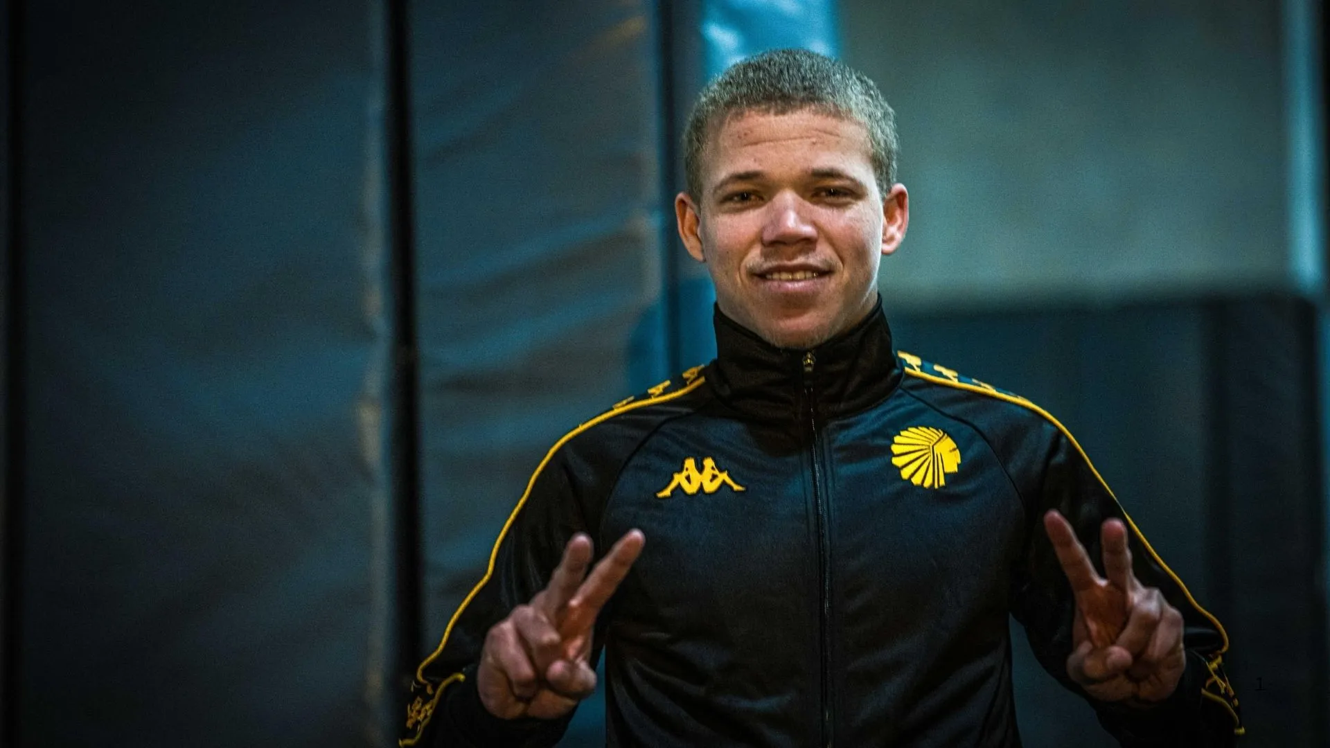 Luke Baartman after his Kaizer Chiefs unveiling. Photo &ndash; Kaizer Chiefs