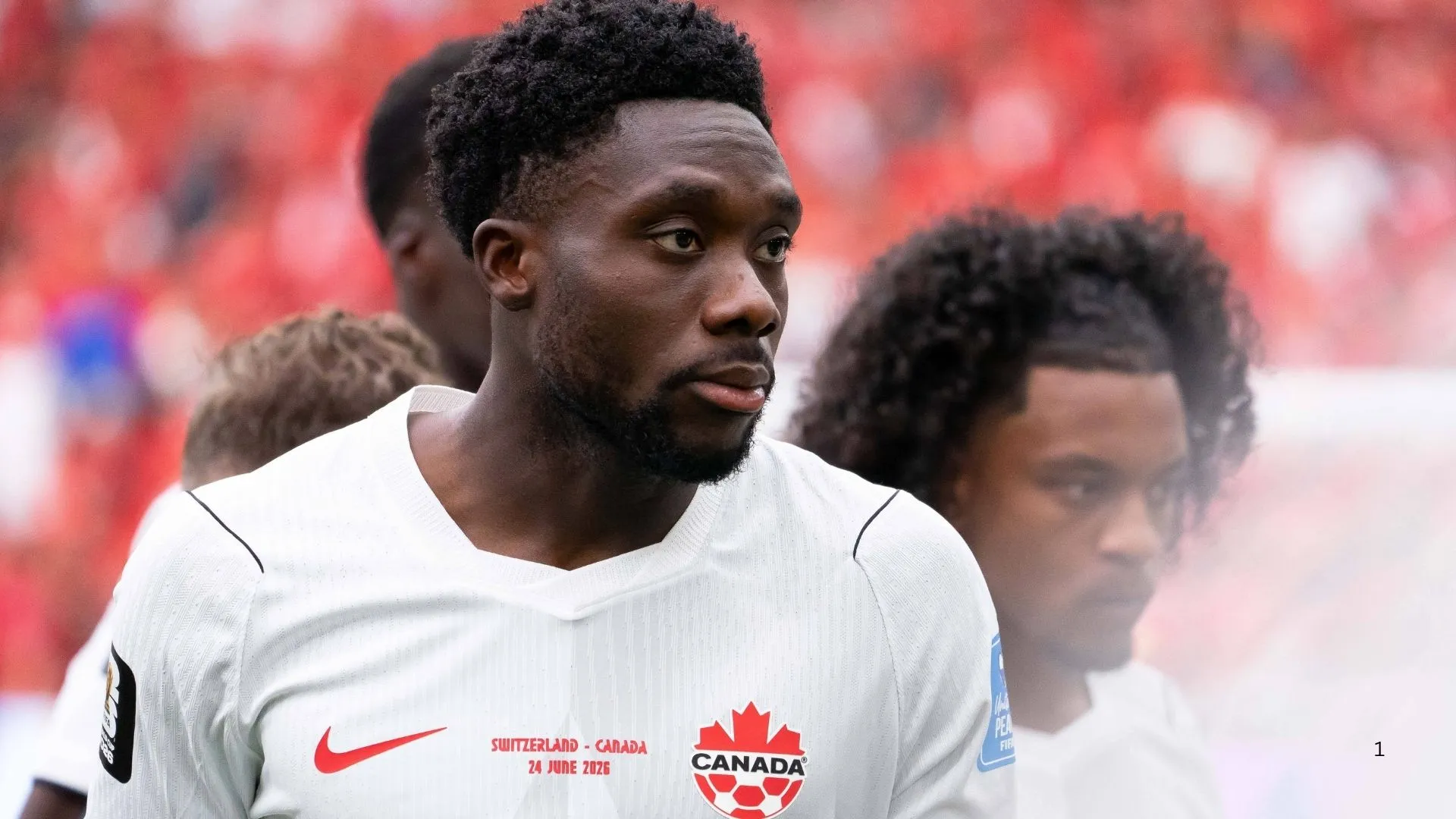 Canada defender Alphonso Davies.