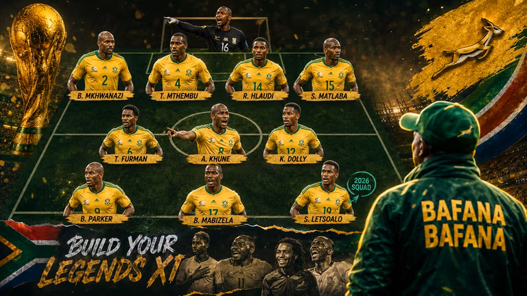 Choose your own Bafana Bafana World Cup legends XI &ndash; does anyone from the 2026 squad make the cut?