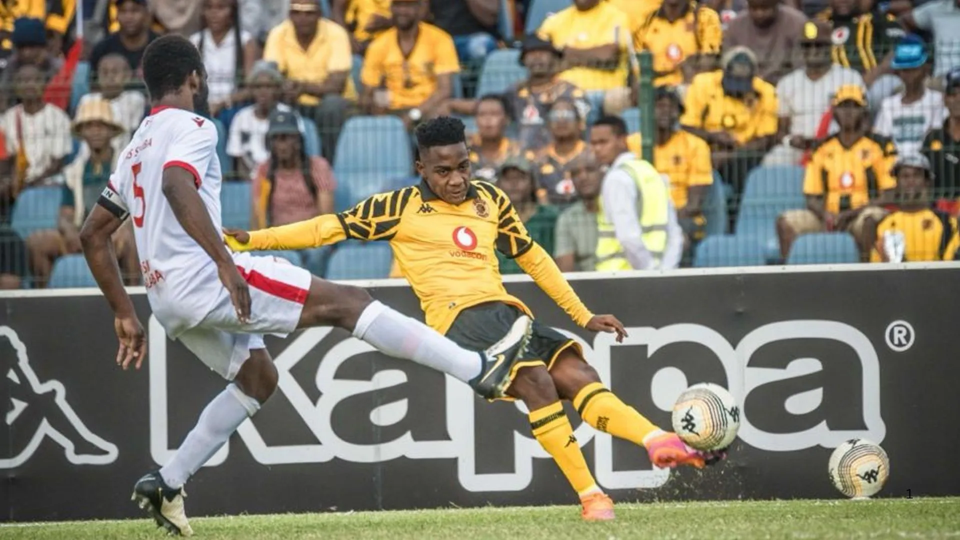 Mfundo Vilakazi against AS Simba. Photo &ndash; Kaizer Chiefs