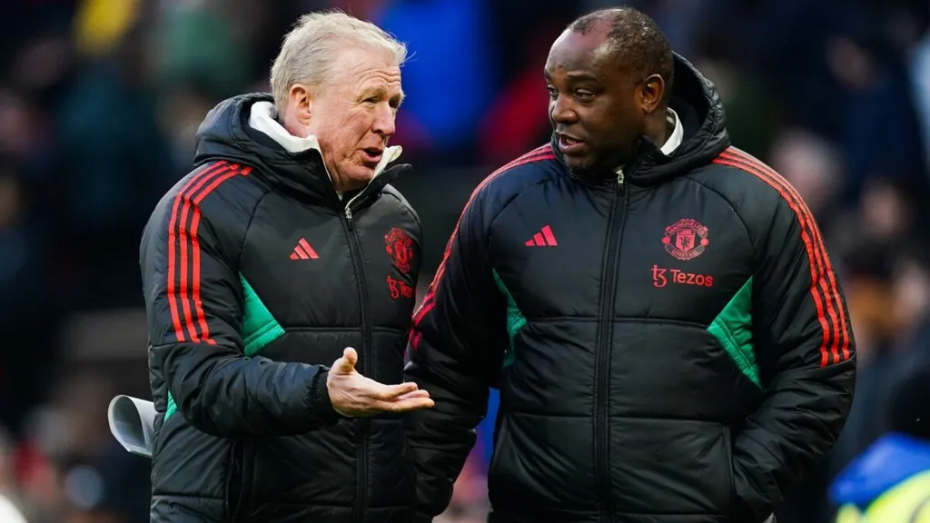 Benni McCarthy and Steve McClaren wh