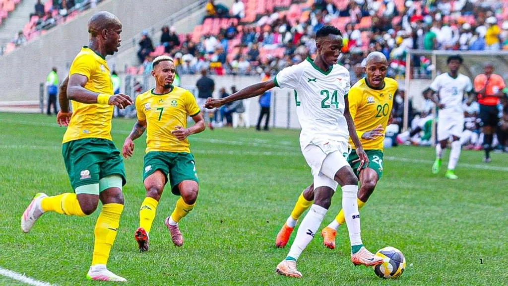 Bafana Bafana vs Zambia. Photo – FAZ
