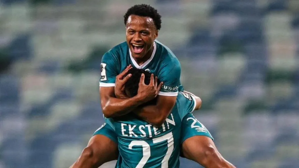 Rowan Human celebrates a goal for AmaZulu.
