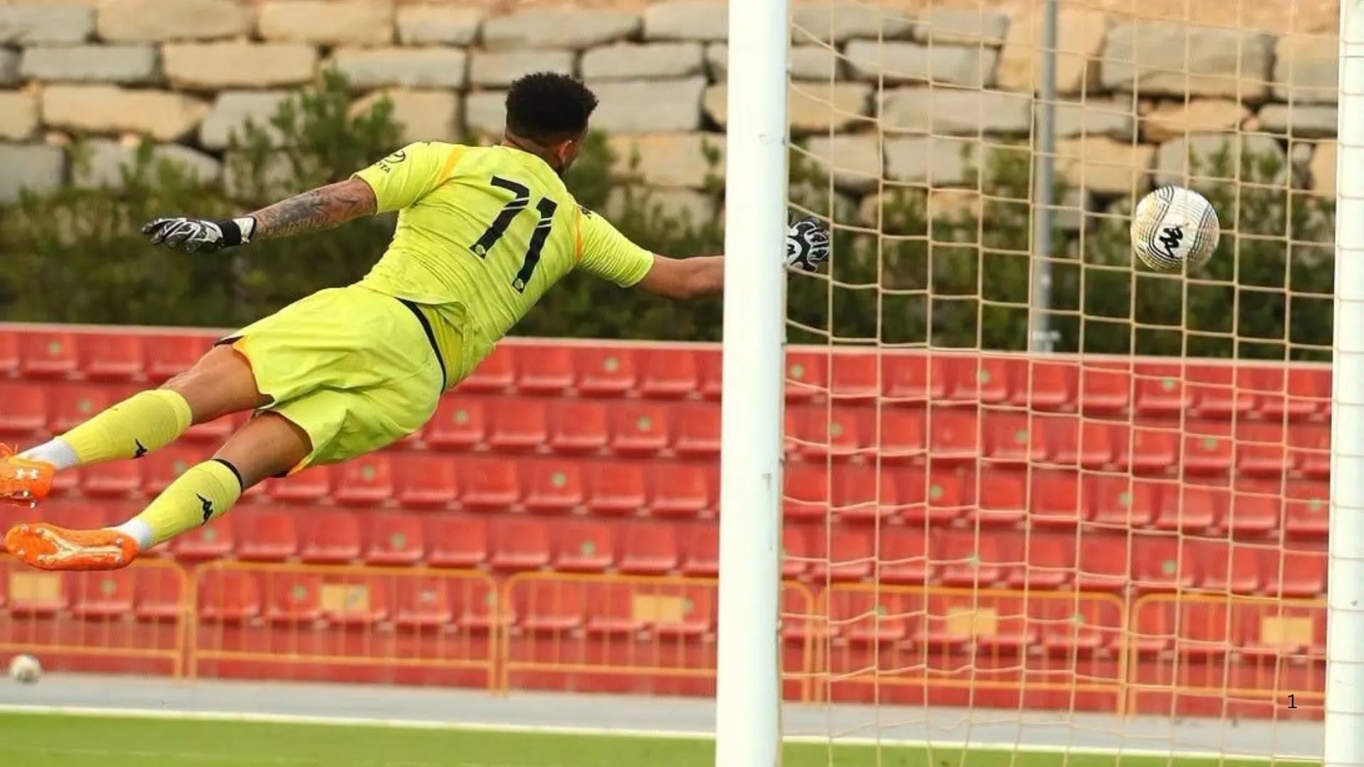 Renaldo Leaner playing for Kaizer Chiefs against Rangers in pre-season.
