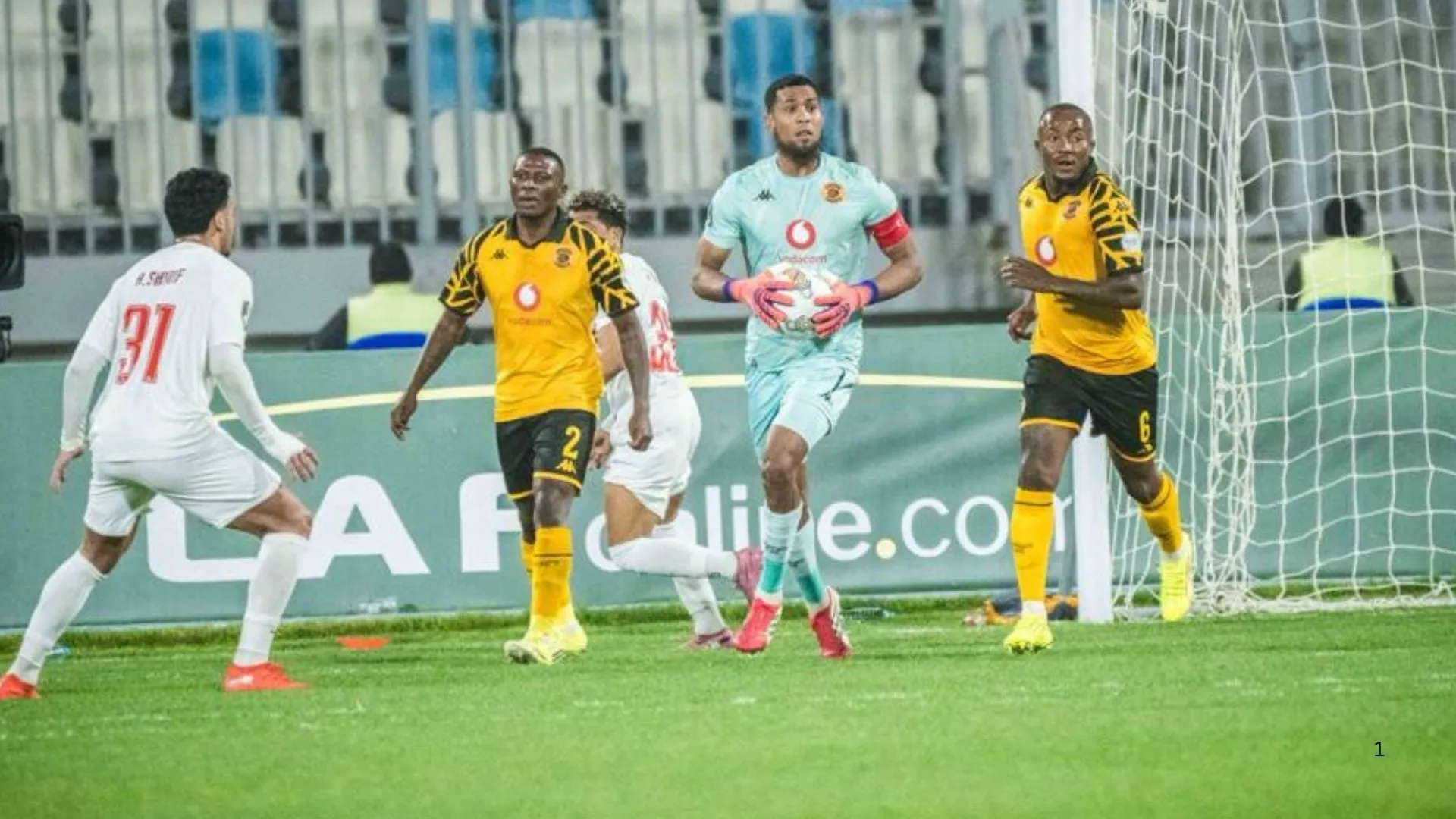 Kaizer Chiefs Brandon Petersen, Lebohang Maboe and Thabiso Monyane against Zamalek. Photo - Kaizer Chiefs