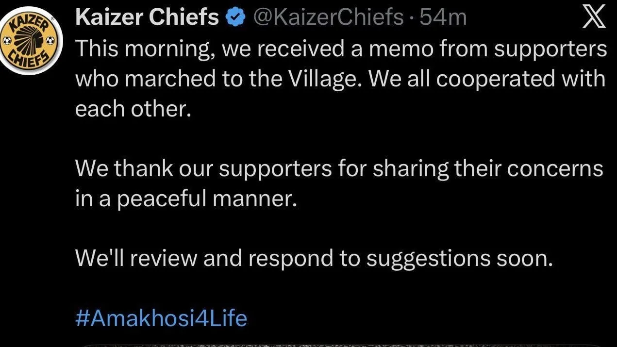 Chiefs Tweet