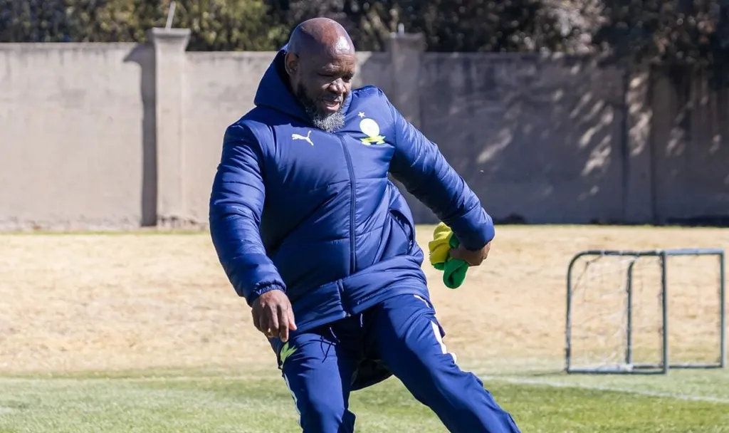 Sundowns senior coach Komphela reacts to draw against Cardiff City