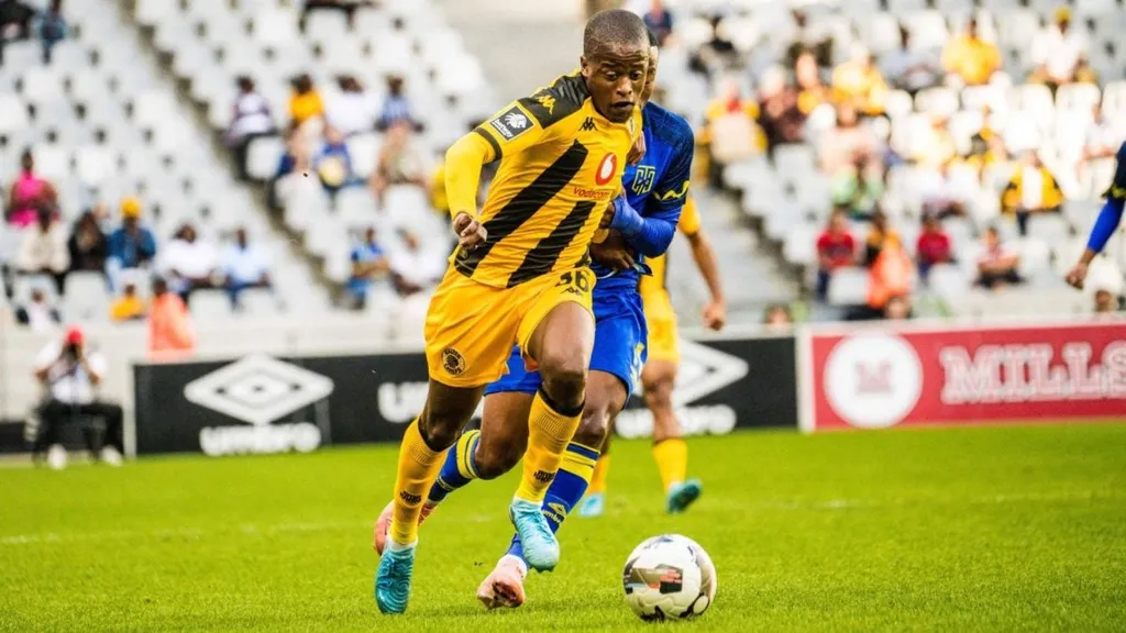 Wandile Duba against cape Town City. Photo Kaizer Chiefs
