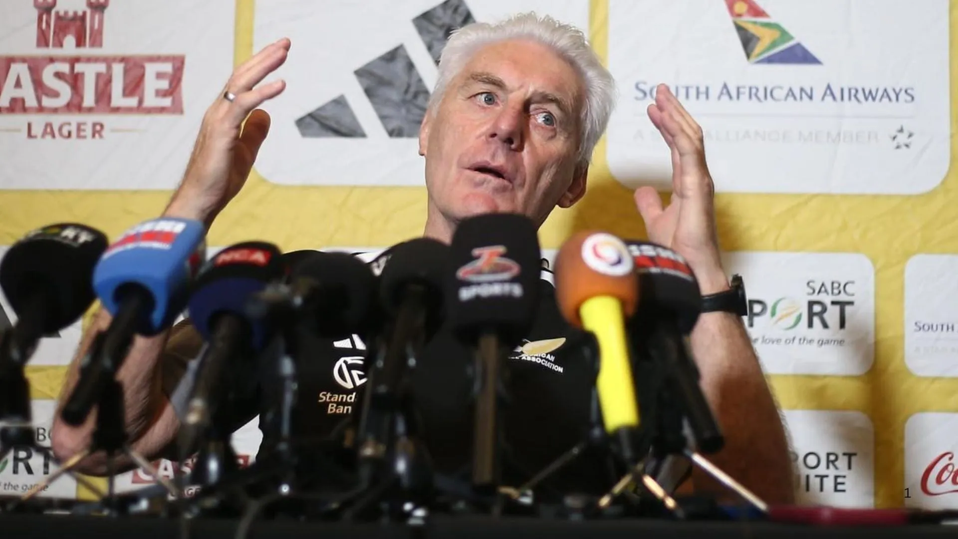 Bafana Bafana coach Hugo Broos.
