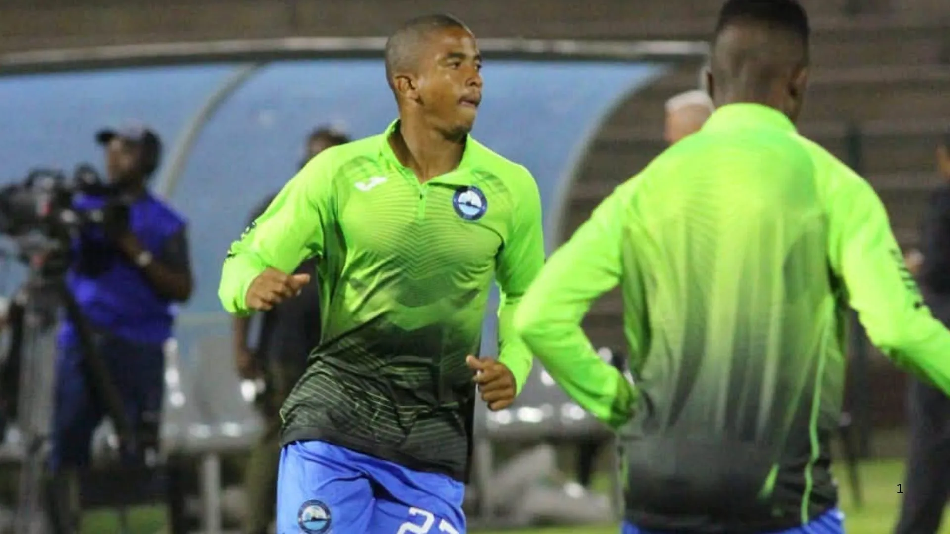 Nqaba Xulu in training at Richards Bay.