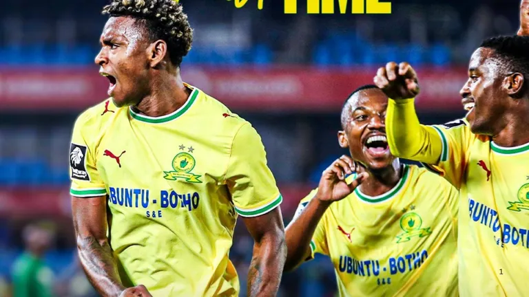 Sundowns edge seven-goal thriller against AmaZulu to join Pirates at the top