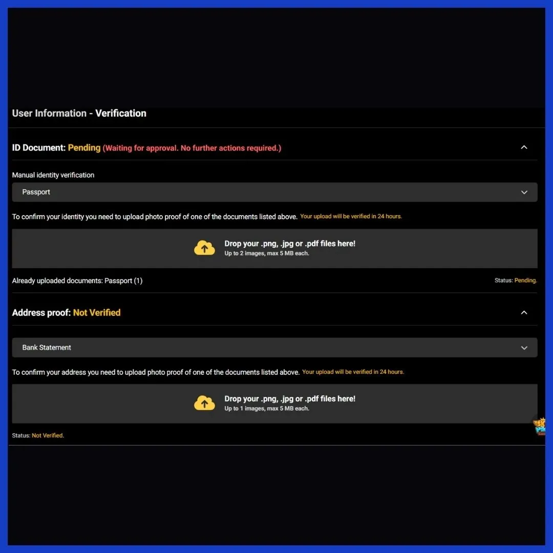 Betxchange Sign Up Step 6