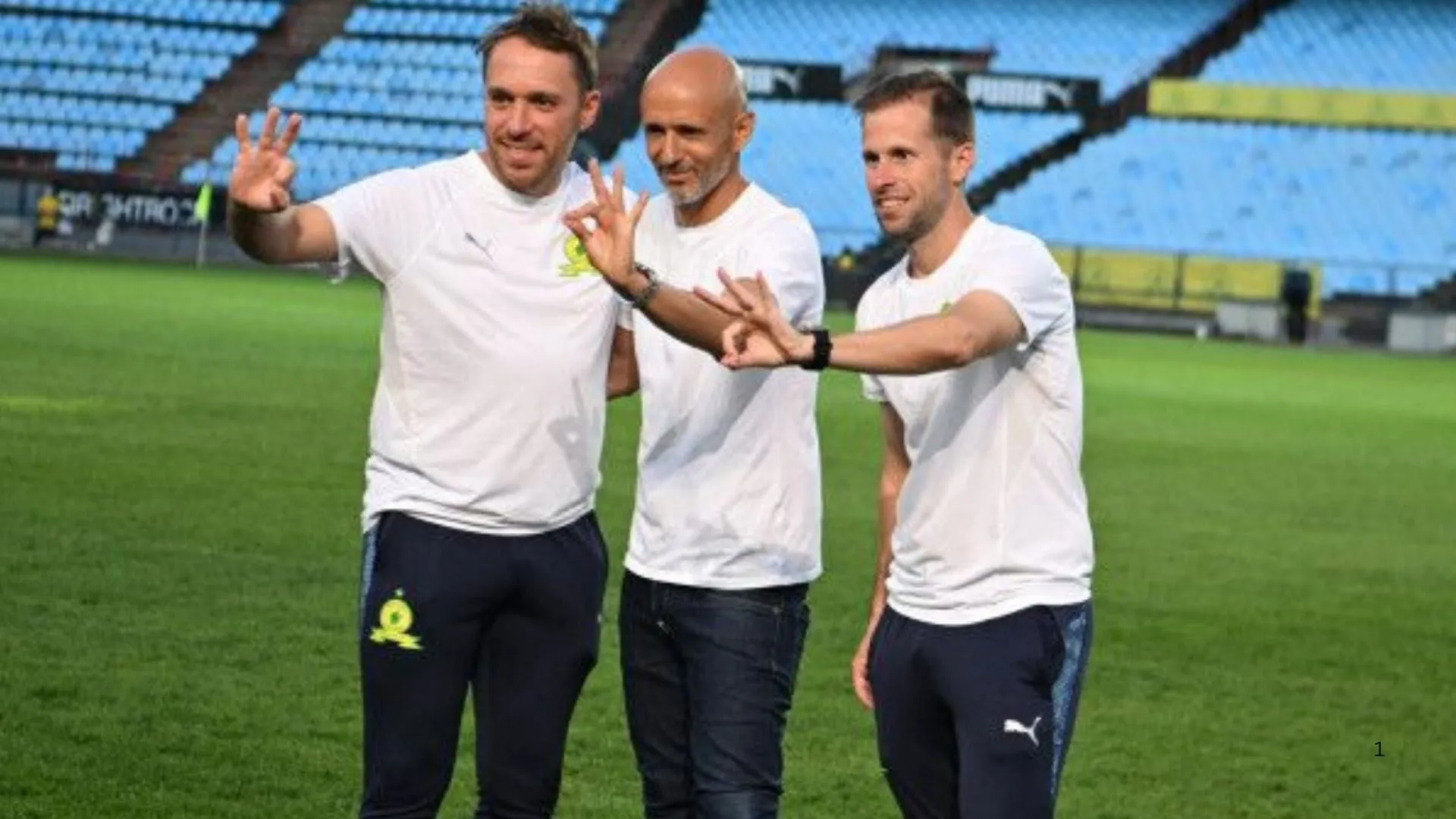 Miguel Cardoso and his coaching staff