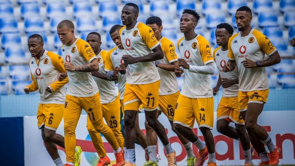 Kaizer Chiefs in training.