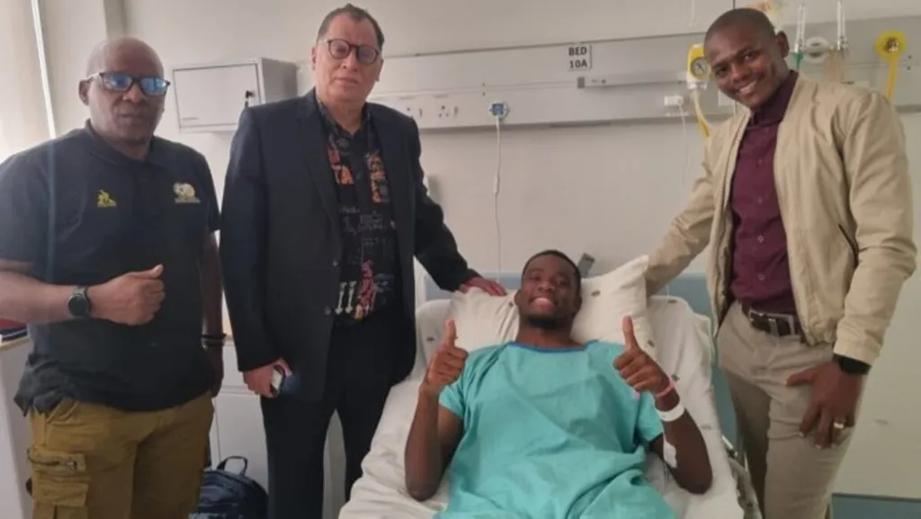 Danny Jordaan and Sphephelo Sithole