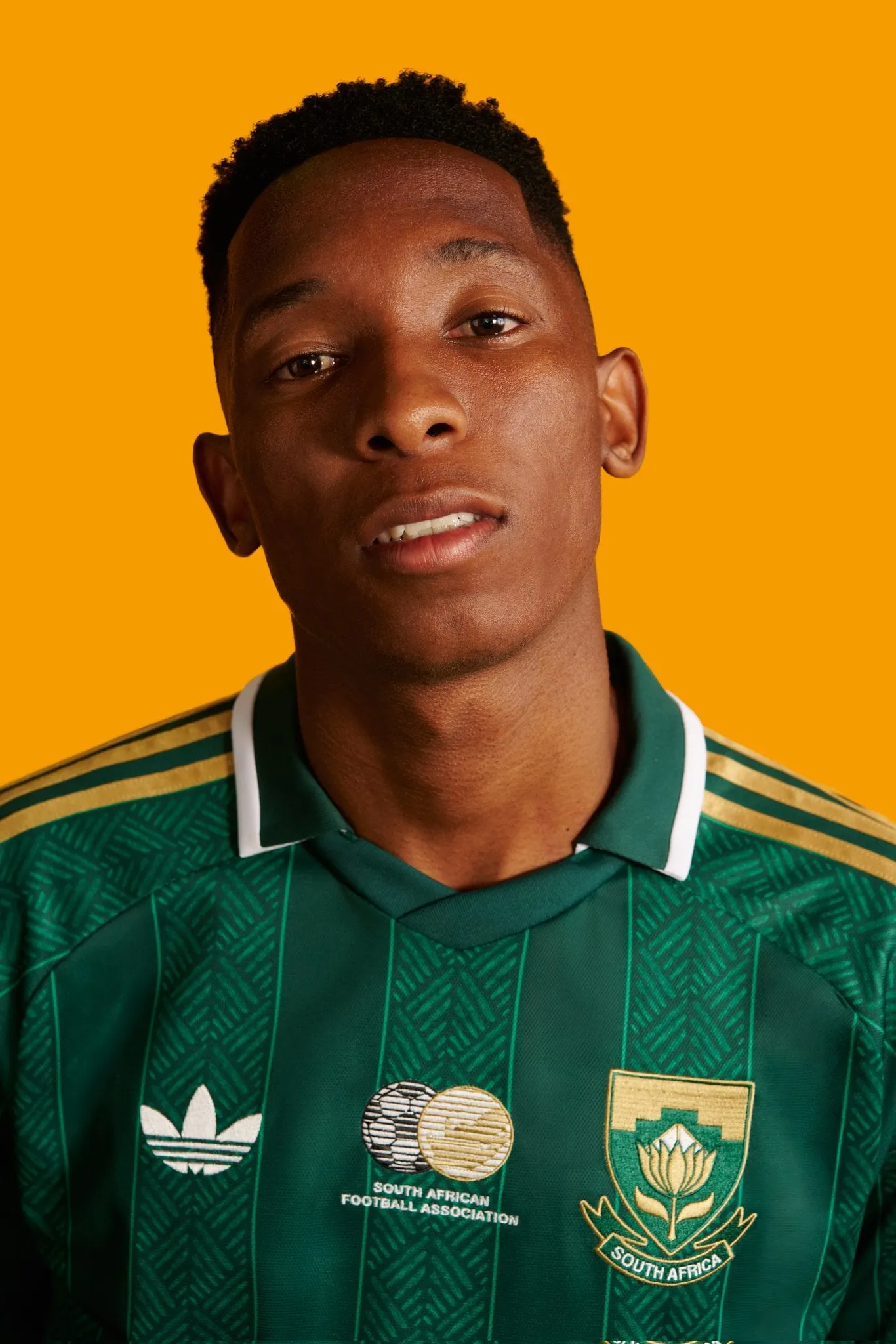 Thalente Mbatha in new Bafana kit