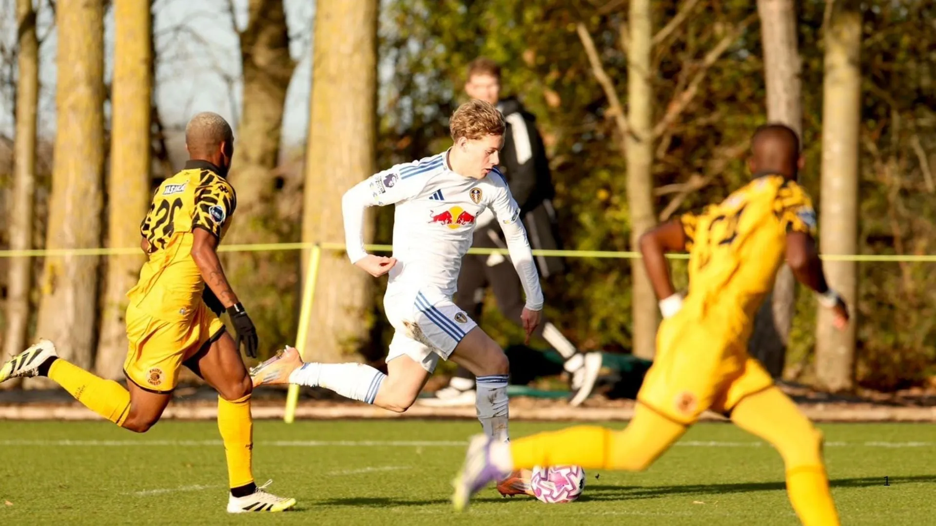 Leeds United when they played Kaizer Chiefs DDC team.