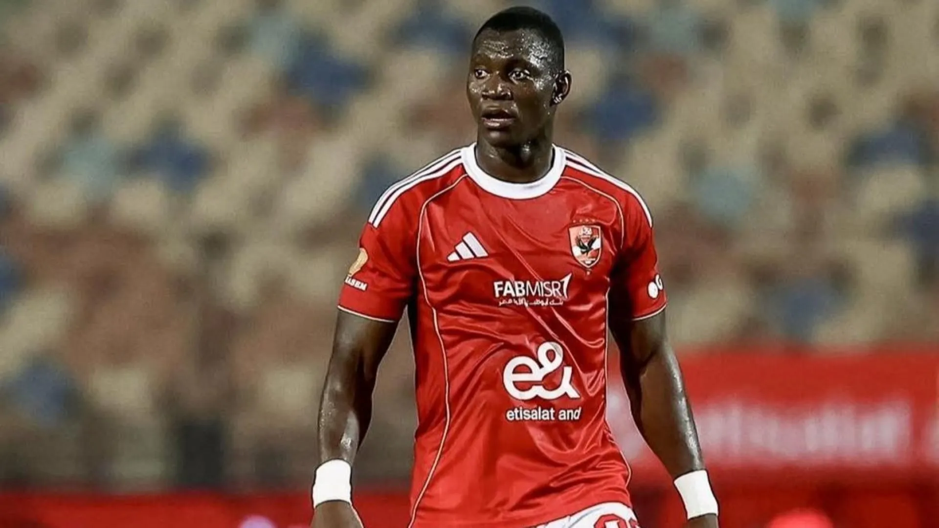 Midfielder Aliou Dieng of Al Ahly in action