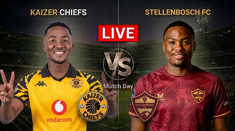 Live: Kaizer Chiefs vs Stellenbosch FC: Scores, goals, updates, PSL result