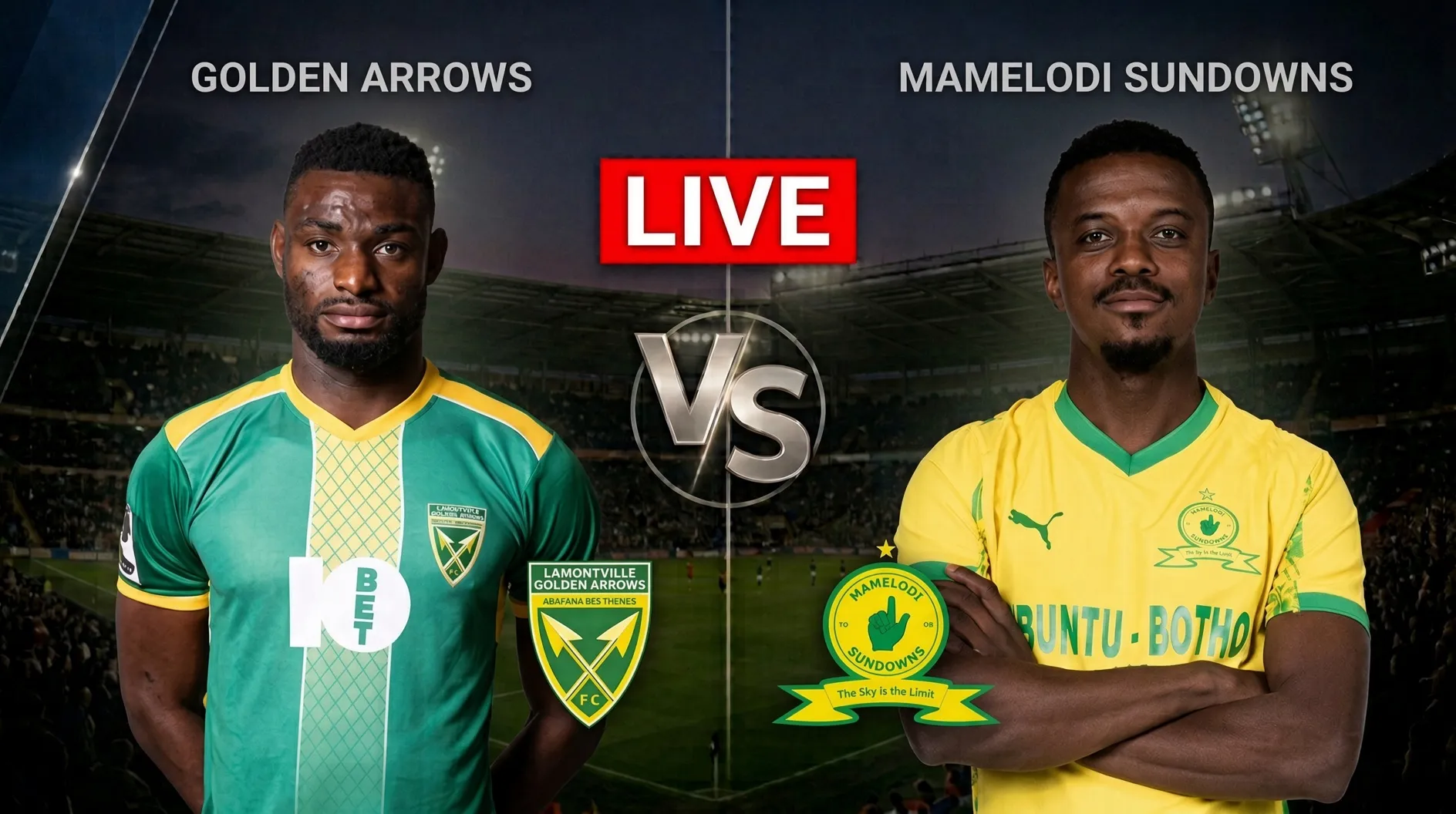 Live: Golden Arrows vs Mamelodi Sundowns &mdash; Scores, goals, updates, MTN8 semi-final result