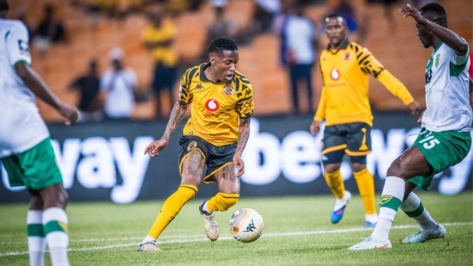 Kaizeer Chiefs Pule Mmodi against Golden Arrows. Photo Kaizer Chiefs