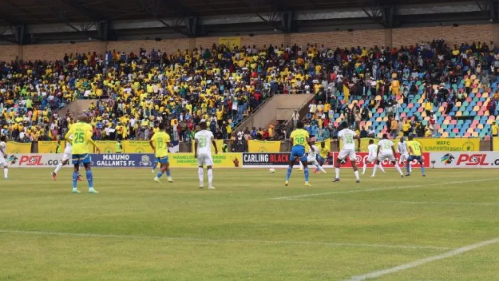 Mamelodi Sundowns taking on Marumo Gallants. Photo &ndash; Marumo Gallants