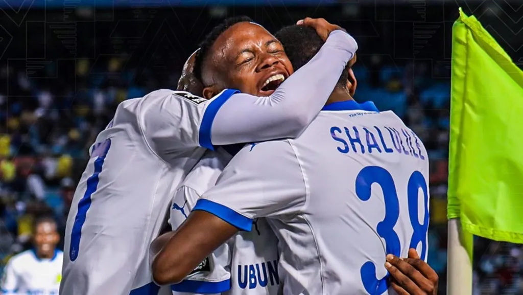 Kulwano Letlhaku and Peter Shalulile Mamelodi Sundowns