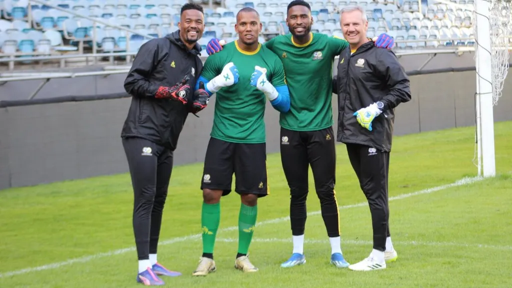 Bafana goalkeepers Veli Mothwa, Sipho Chaine and Ricardo Goss.