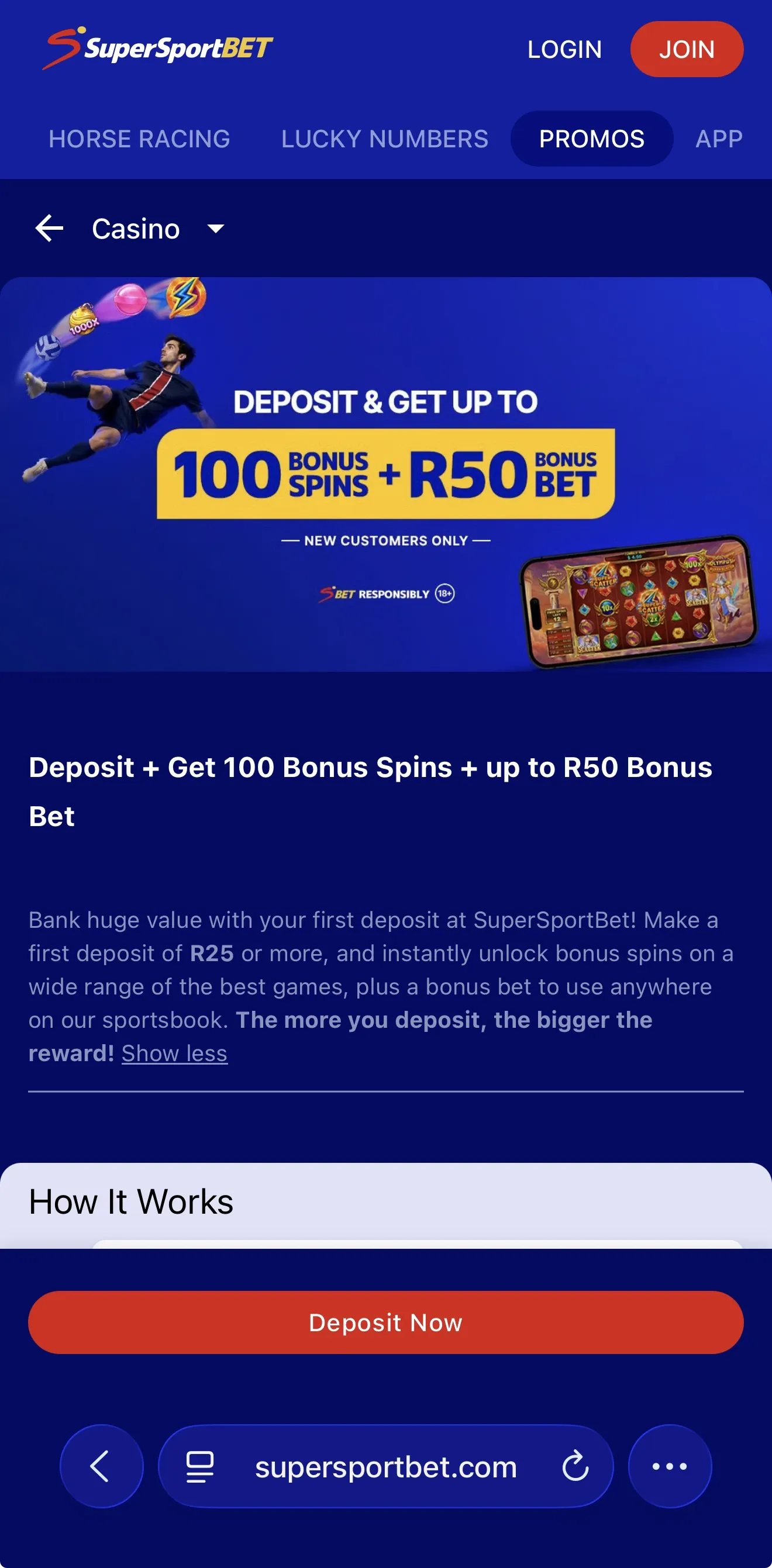 SuperSportBet promo code welcome bonus